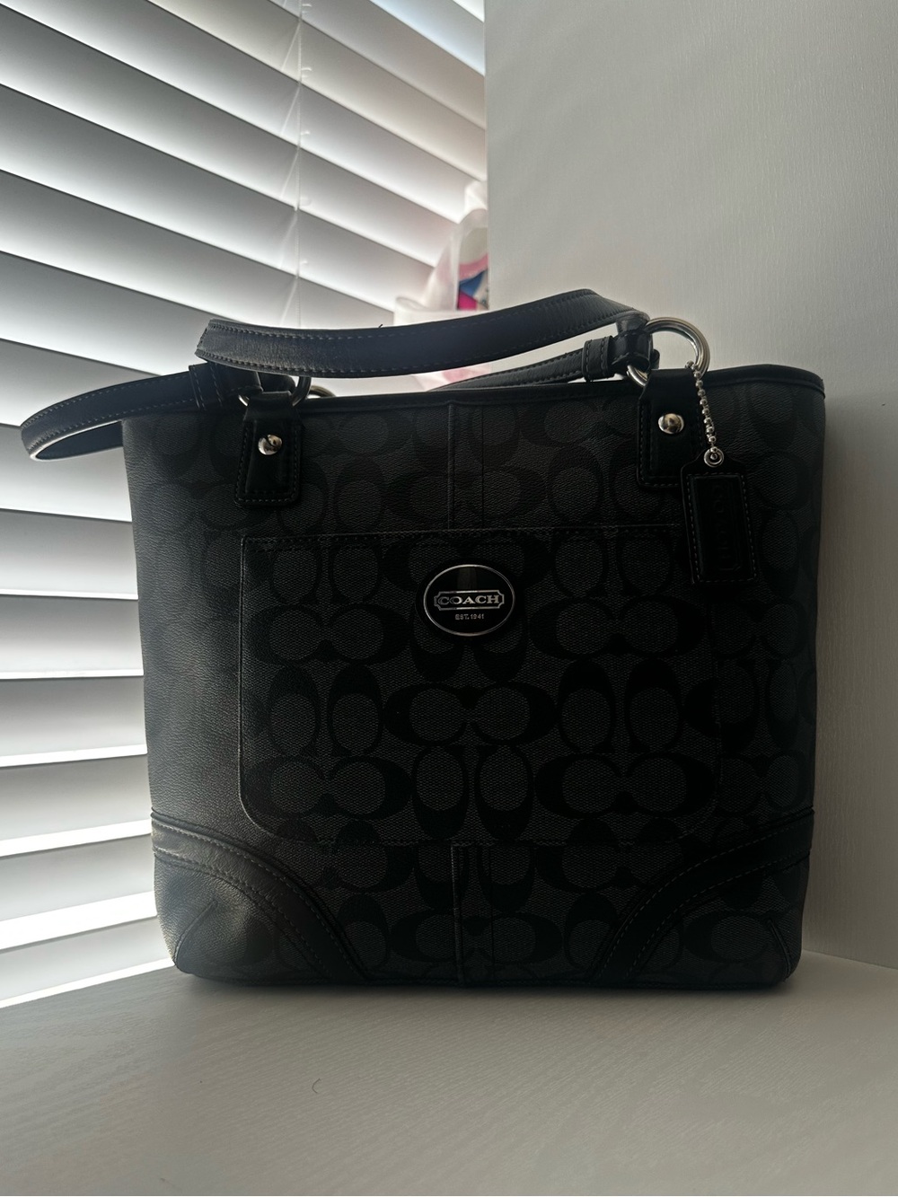 Coach Peyton Signature Heritage Tote